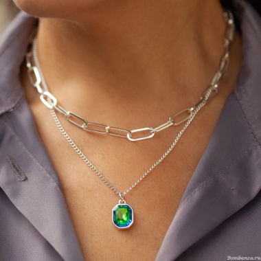 Колье Fiore Luna, Virtual Green, LN6101 S